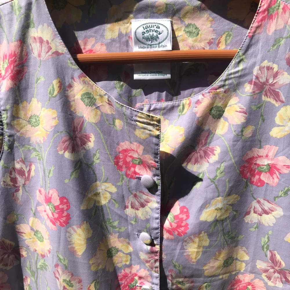 Vintage Laura Ashley Floral Jumpsuit - Picture 2 of 8